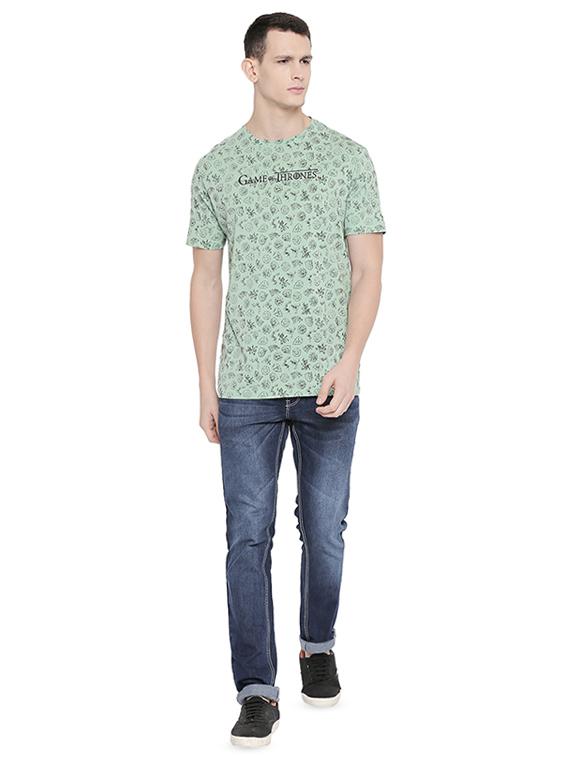 green printed t-shirt - 16659407 - Zoom Image - 4