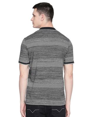 grey self design polo t-shirt - 16659421 - Standard Image - 3