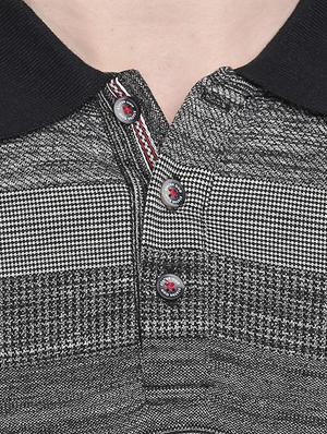 grey self design polo t-shirt - 16659421 - Standard Image - 5