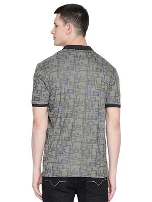 green printed polo t-shirt - 16659424 - Standard Image - 3