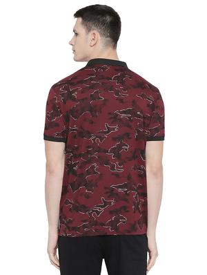 red printed polo t-shirt - 16659430 - Standard Image - 3