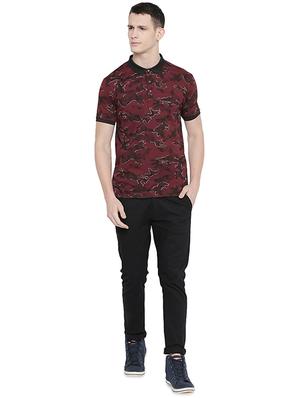 red printed polo t-shirt - 16659430 - Standard Image - 4