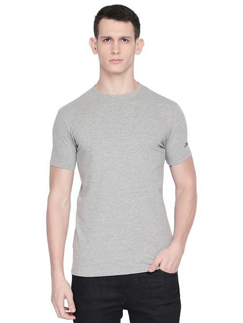 grey solid t-shirt - 16659434 - Standard Image - 1