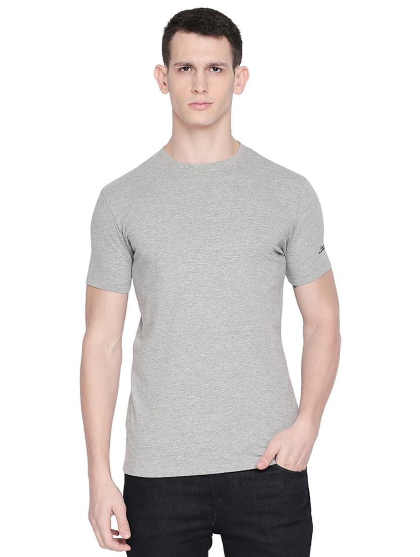 grey solid t-shirt - 16659434 - Zoom Image - 1