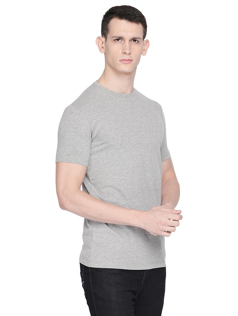 grey solid t-shirt - 16659434 - Zoom Image - 2
