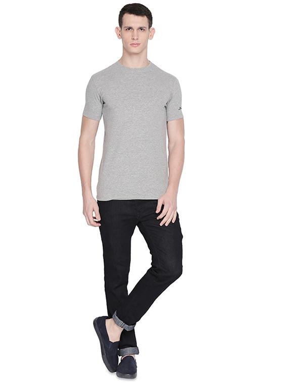 grey solid t-shirt - 16659434 - Zoom Image - 4