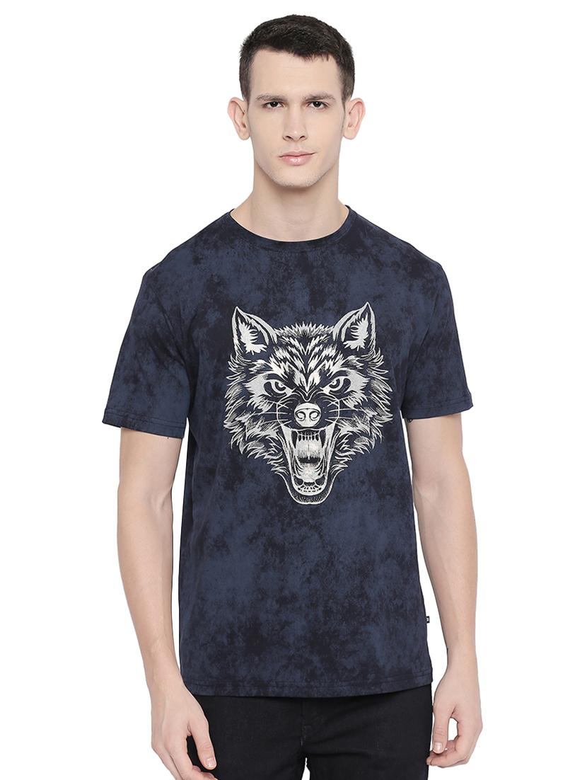 blue printed t-shirt - 16659451 - Zoom Image - 1