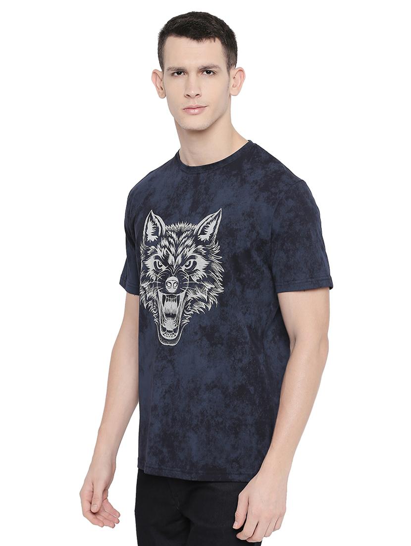 blue printed t-shirt - 16659451 - Zoom Image - 2