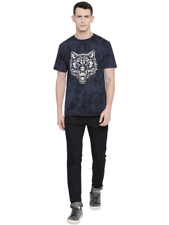 blue printed t-shirt - 16659451 - Zoom Image - 4