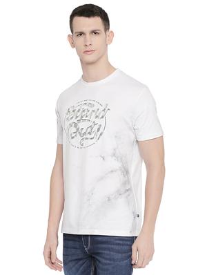 white front print t-shirt - 16659460 - Standard Image - 2