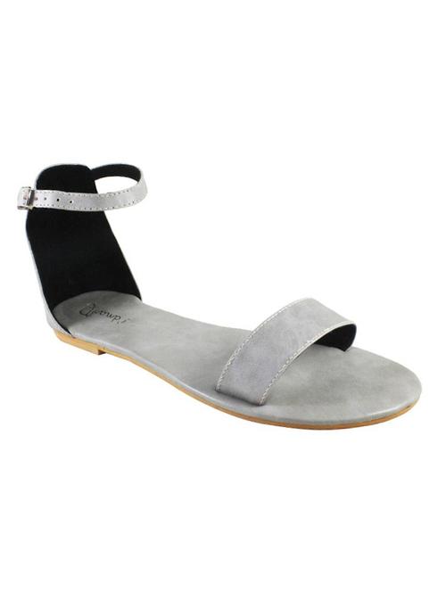 grey closed back sandals - 16659489 - Standard Image - 1