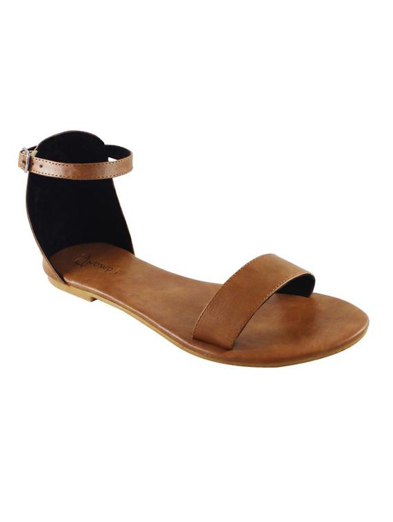 tan closed back sandals - 16659498 - Zoom Image - 1
