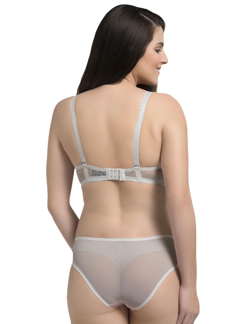 floral lace t-shirt bra and panty set - 16659503 - Zoom Image - 2