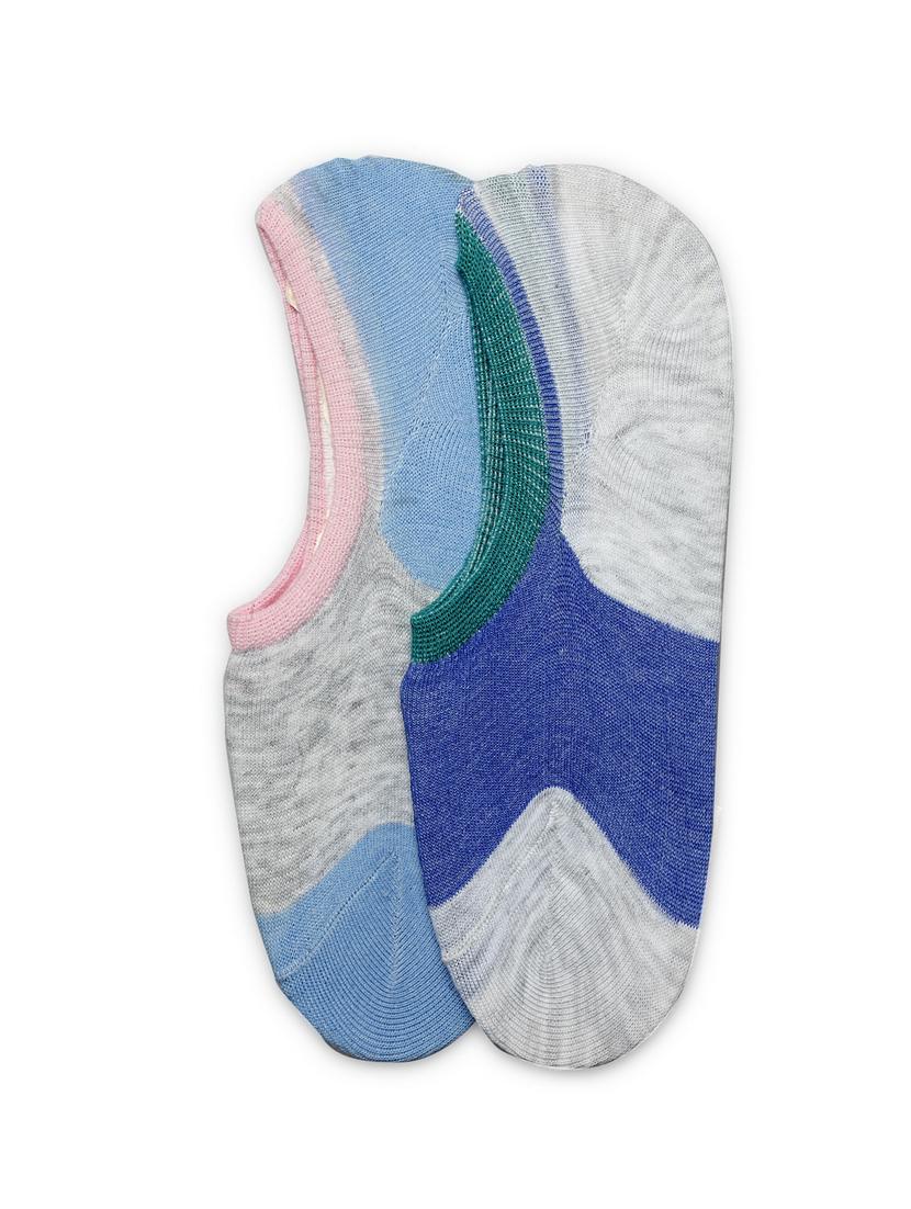 j style women's cotton and nylon pack of 2 socks - 16659626 - Zoom Image - 1