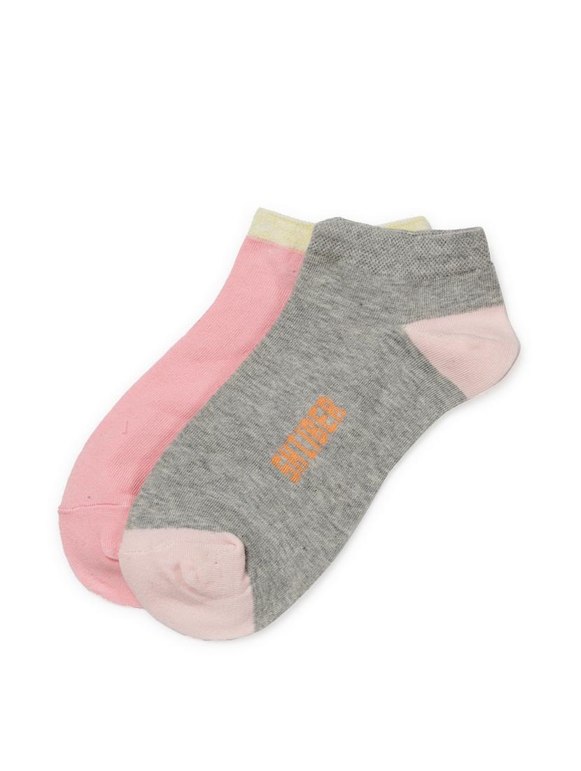 j style women's cotton and nylon pack of 2 socks - 16659657 - Zoom Image - 1