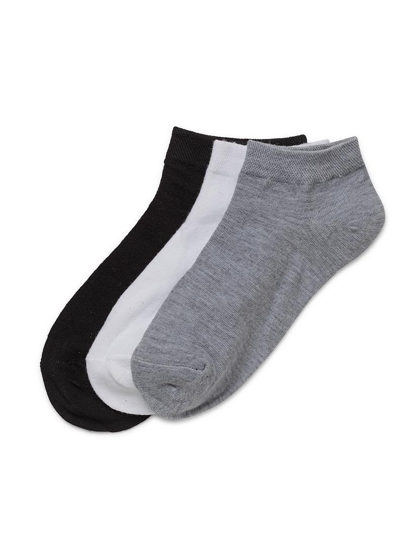 j style women's cotton and nylon pack of 3 socks - 16659748 - Zoom Image - 1