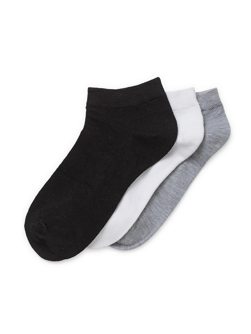 j style women's cotton and nylon pack of 3 socks - 16659748 - Zoom Image - 2