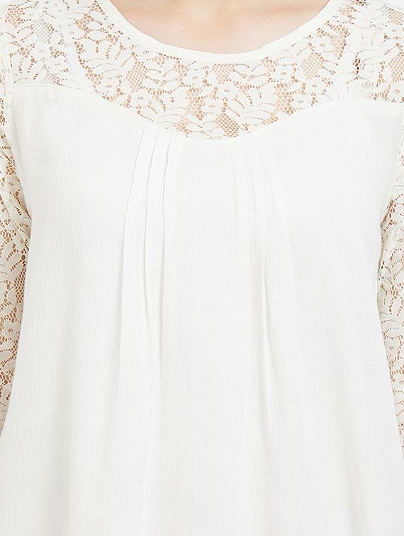 lace panel a-line tunic - 16660308 - Zoom Image - 5