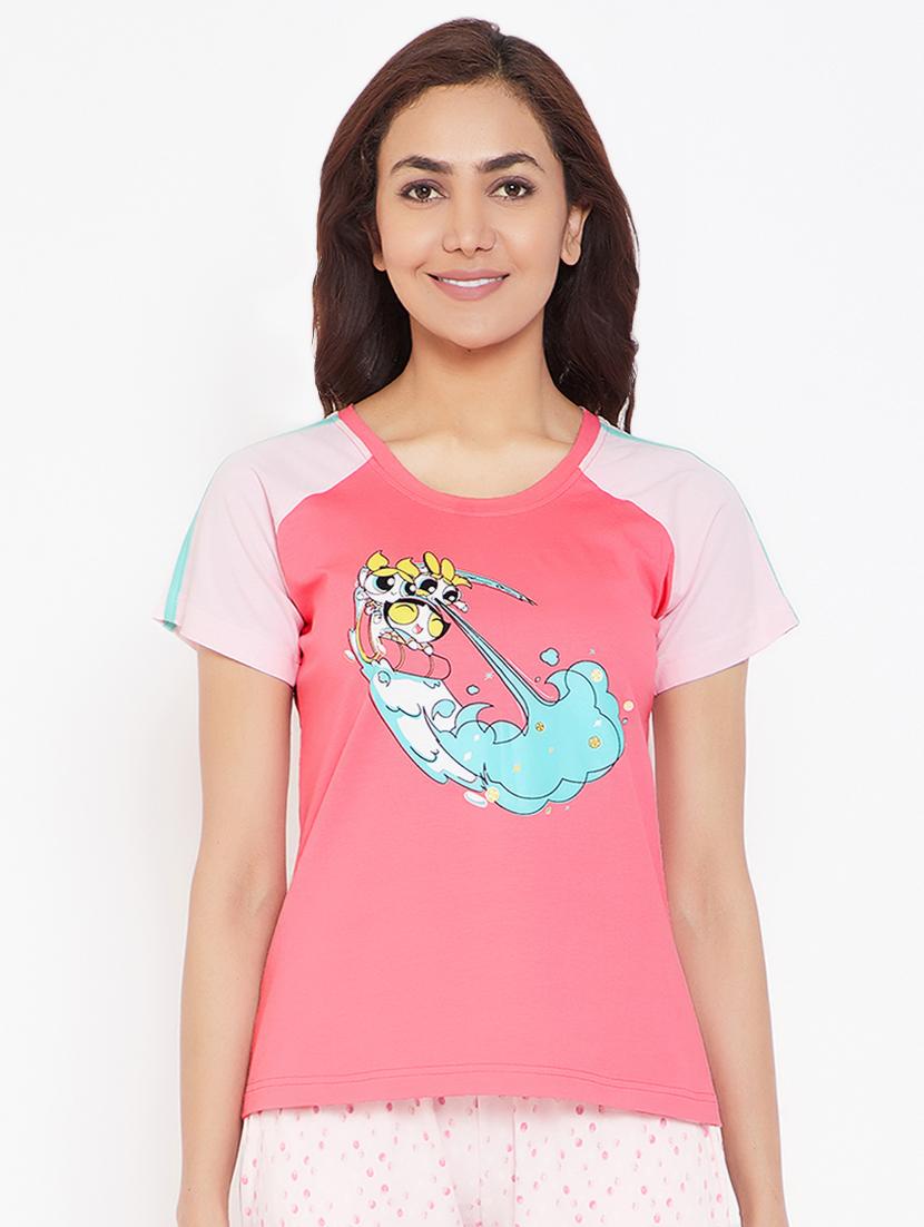 raglan sleeved quirky tee - 16660649 - Zoom Image - 1