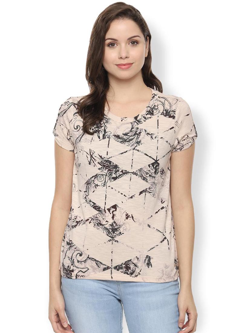 round neck abstract tee - 16660661 - Zoom Image - 1