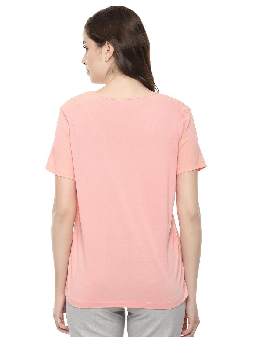 round neck solid top - 16660664 - Zoom Image - 2