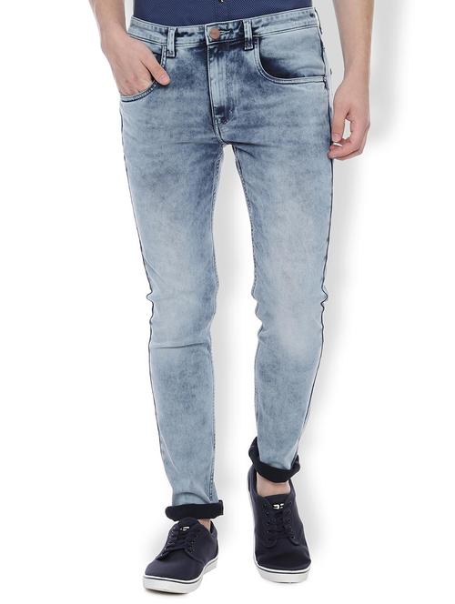 blue stone washed denim jeans - 16660977 - Very Small Image - 1