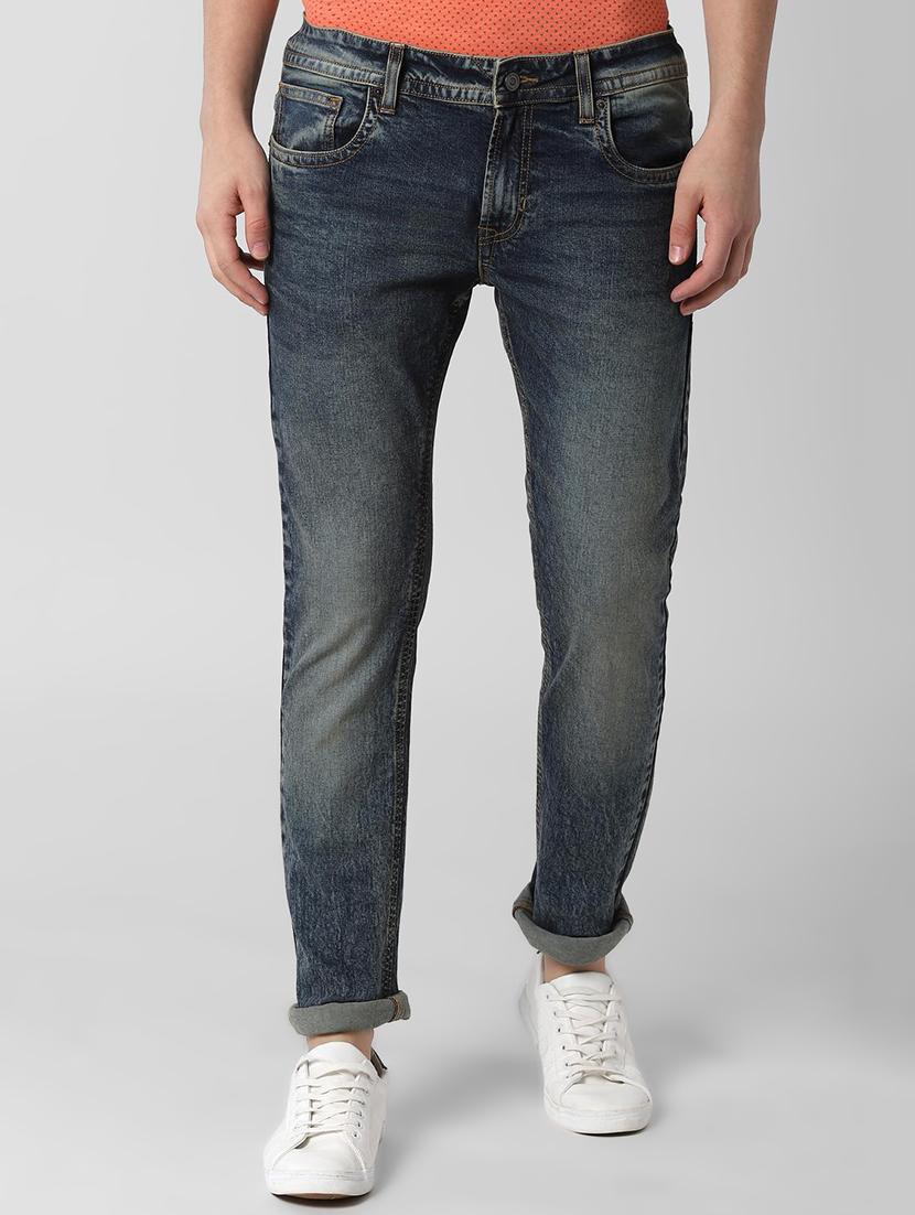 blue heavy washed denim jeans - 16660979 - Zoom Image - 1