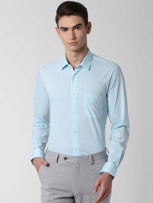 blue checkered formal shirt - 16661023 - Standard Image - 1