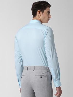 blue checkered formal shirt - 16661023 - Standard Image - 3