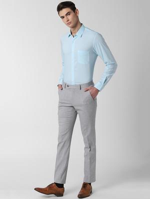 blue checkered formal shirt - 16661023 - Standard Image - 4