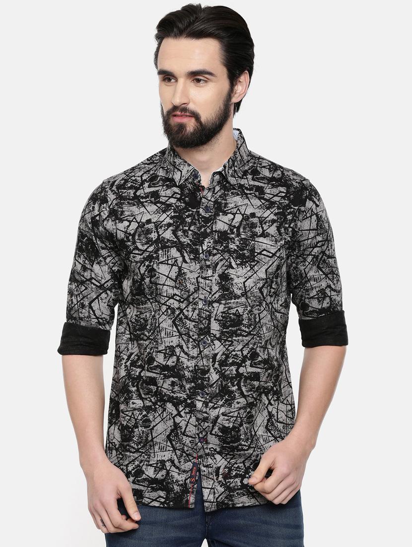 black printed casual shirt - 16661101 - Zoom Image - 1