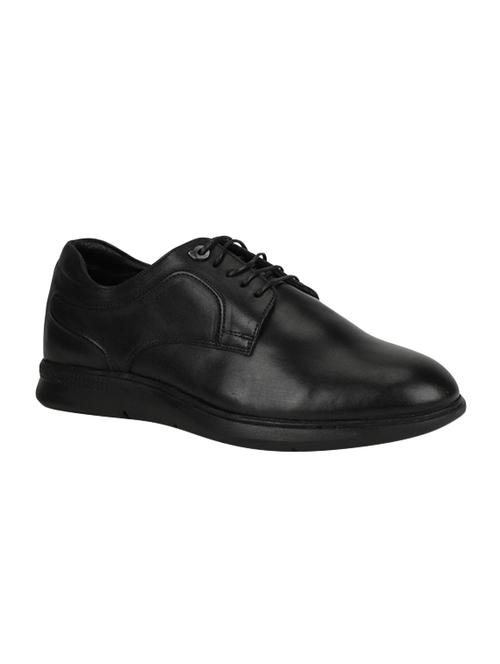 black leather lace-up derbys - 16661796 - Very Small Image - 1