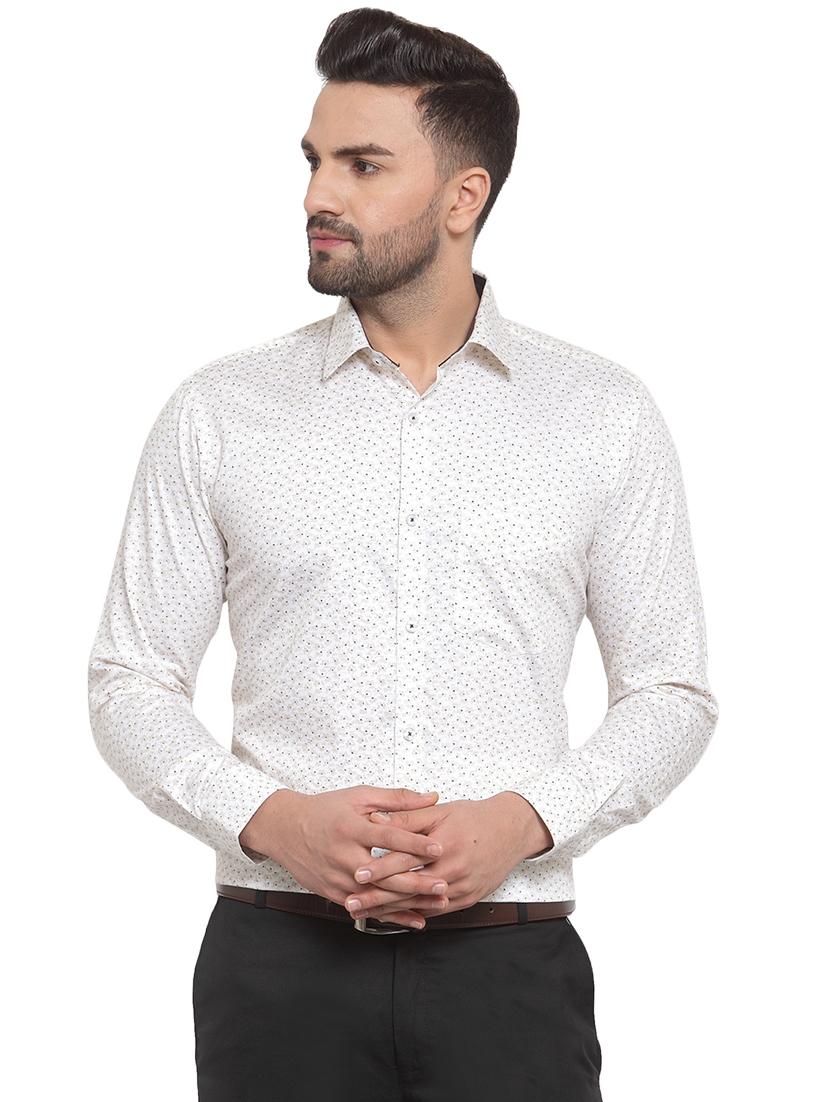 white floral print formal shirt - 16661928 - Zoom Image - 1