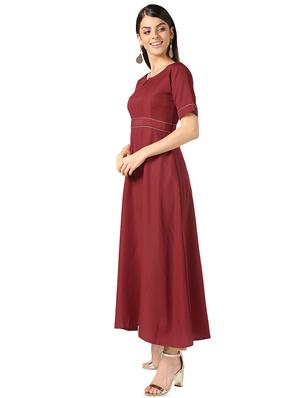 solid flared kurta - 16661938 - Standard Image - 2