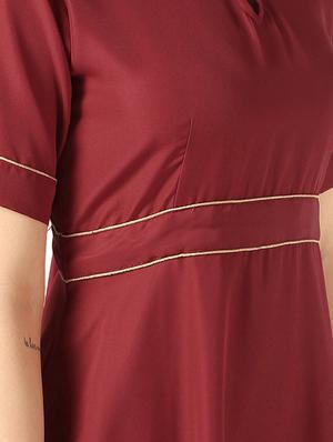 solid flared kurta - 16661938 - Standard Image - 4