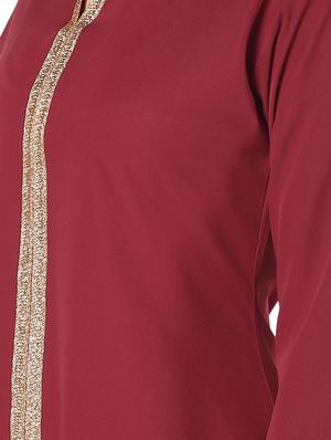solid a-line kurta - 16661942 - Standard Image - 4