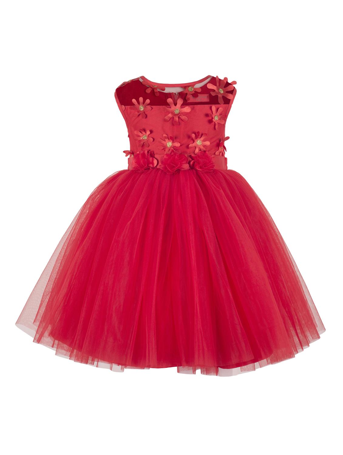 red polyester frock - 16662125 - Zoom Image - 1