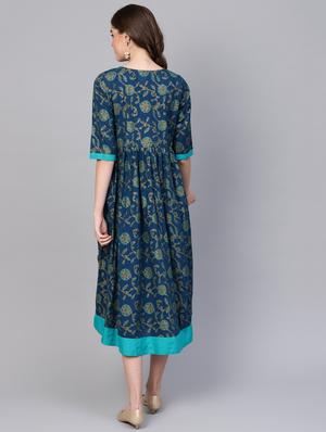 tassel embellished gathered a-line dress - 16662302 - Standard Image - 3