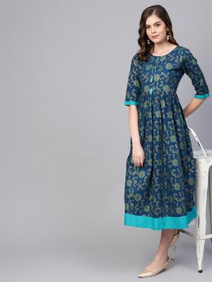 tassel embellished gathered a-line dress - 16662302 - Standard Image - 4