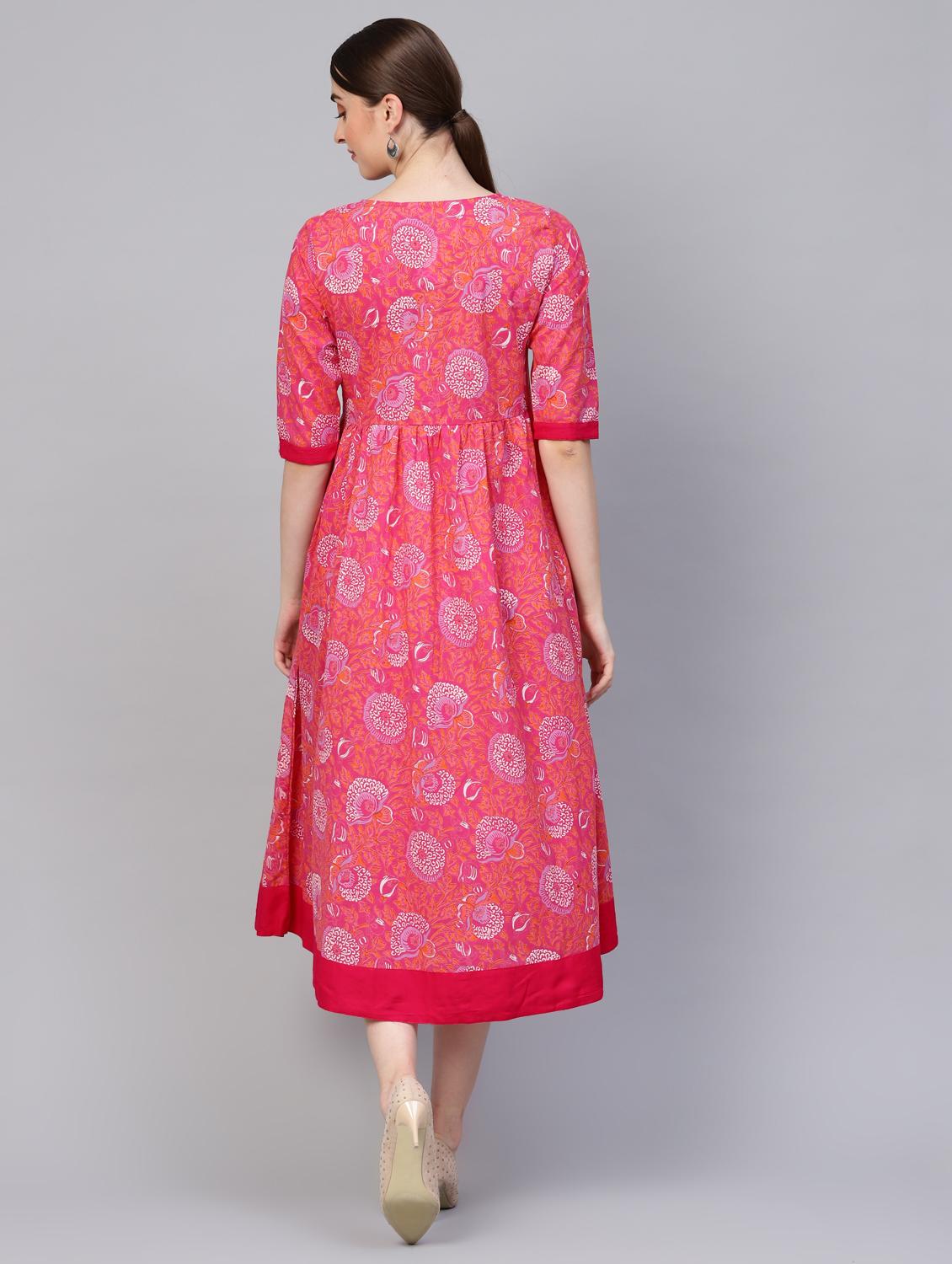 tassel embellished gathered a-line dress - 16662303 - Zoom Image - 3