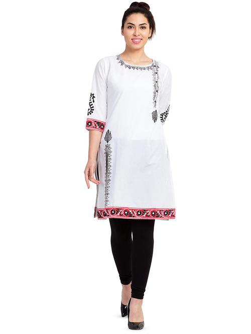 printed straight kurta - 16662316 - Standard Image - 1
