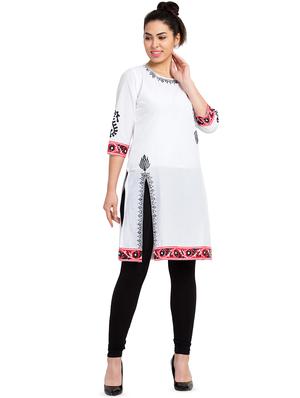 printed straight kurta - 16662316 - Standard Image - 2