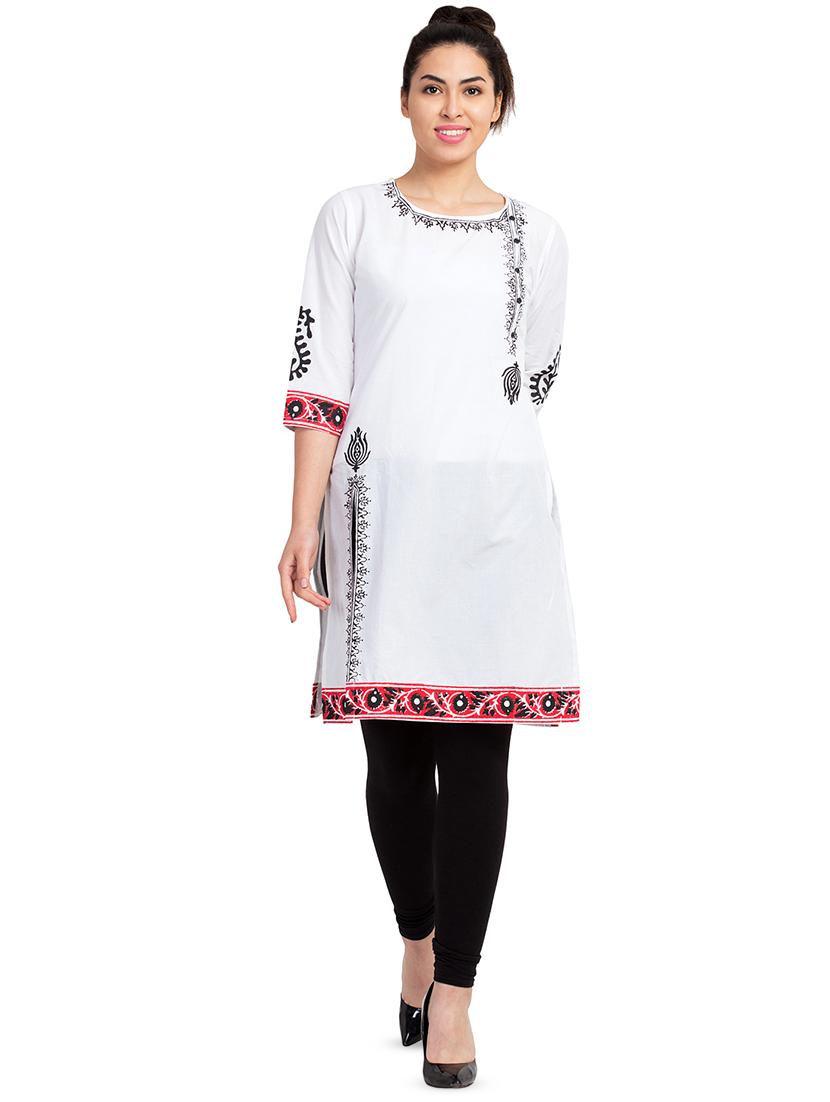 printed straight kurta - 16662316 - Zoom Image - 1