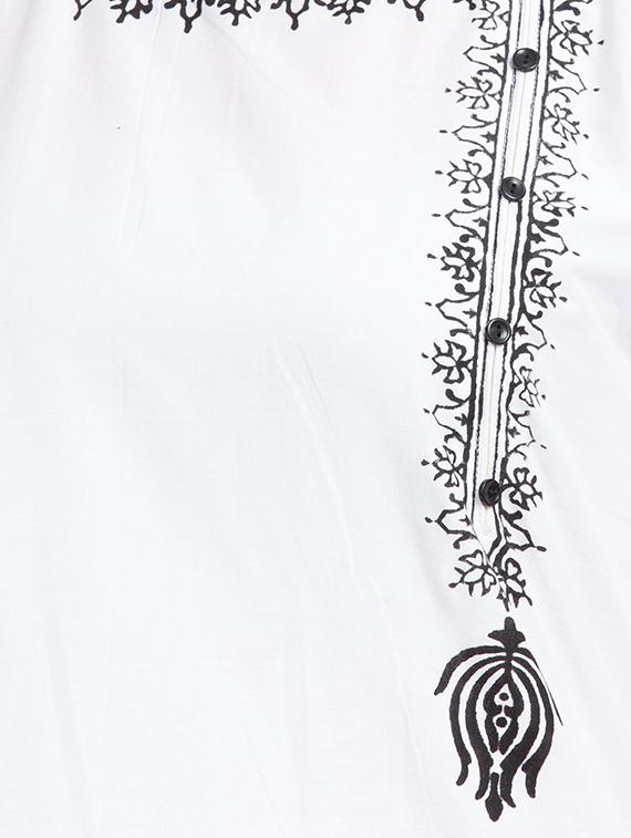printed straight kurta - 16662316 - Zoom Image - 4