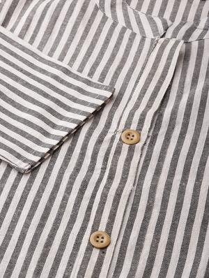 striped straight kurta - 16662334 - Standard Image - 5