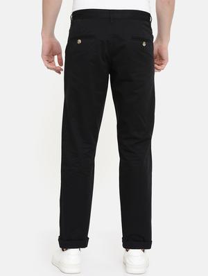 black solid chinos - 16662364 - Standard Image - 3