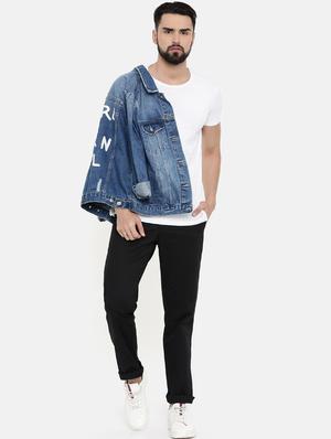 black solid chinos - 16662364 - Standard Image - 4