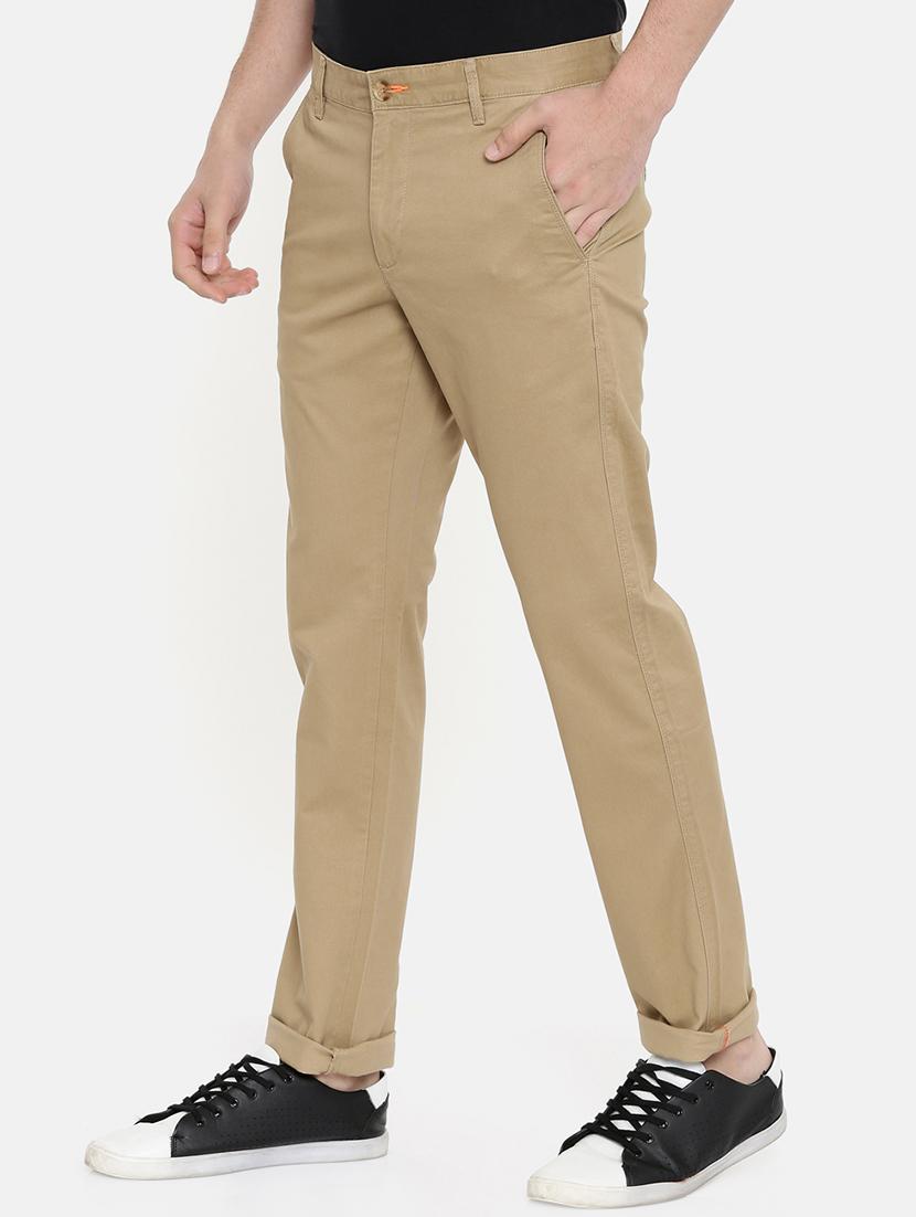 brown solid chinos - 16662371 - Zoom Image - 2