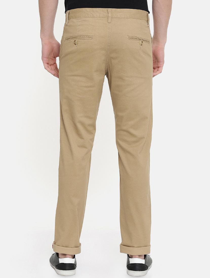 brown solid chinos - 16662371 - Zoom Image - 3