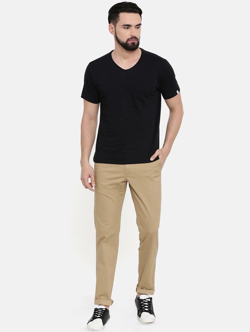 brown solid chinos - 16662371 - Zoom Image - 4